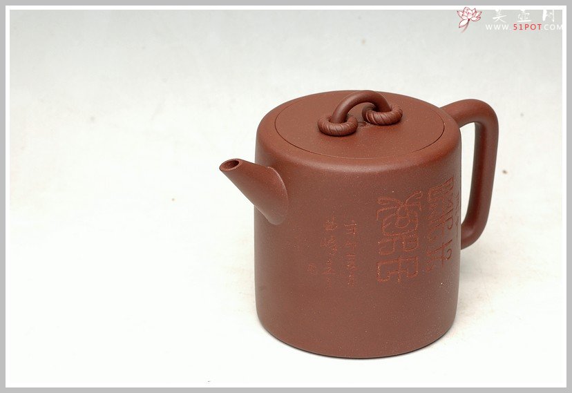 紫砂壶图片：全手剑流双圈 - 宜兴紫砂壶网