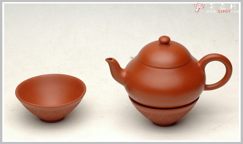 紫砂壶图片：黄金朱泥斗盏杯 - 宜兴紫砂壶网