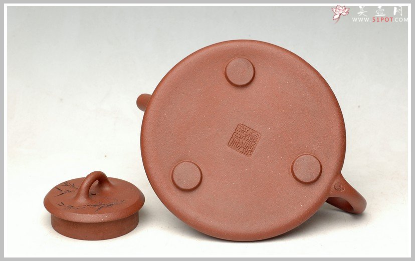 紫砂壶图片：瓢刻竹 - 宜兴紫砂壶网