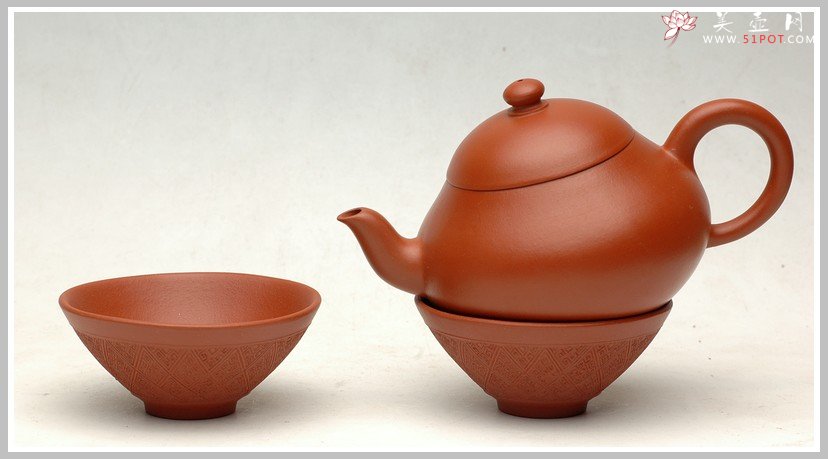紫砂壶图片：黄金朱泥斗盏杯 - 宜兴紫砂壶网