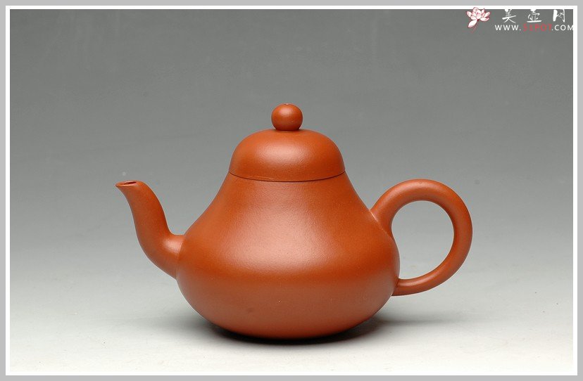 紫砂壶图片：朱泥小思亭 - 宜兴紫砂壶网