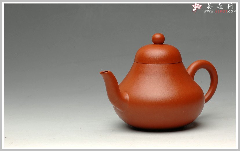 紫砂壶图片：朱泥小思亭 - 宜兴紫砂壶网