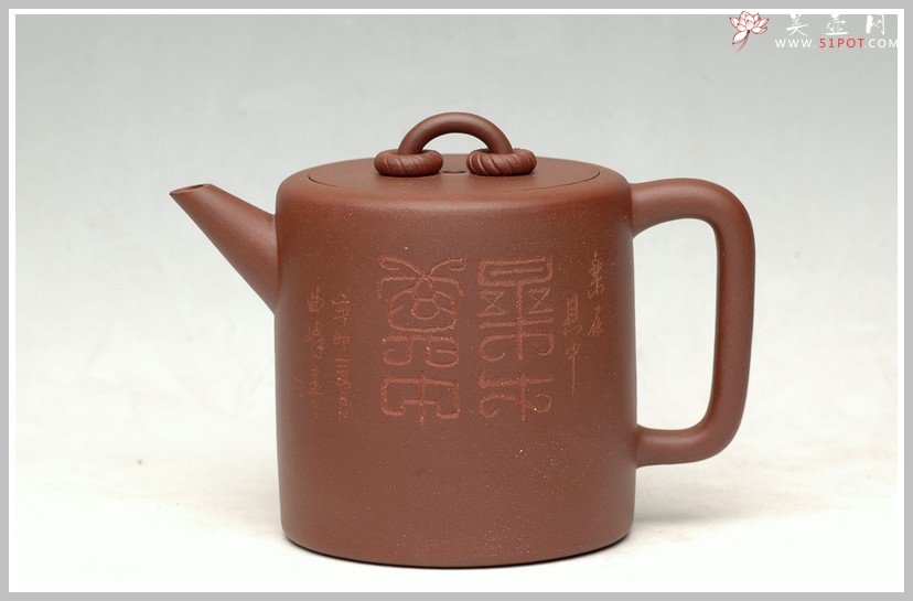 紫砂壶图片：全手剑流双圈 - 宜兴紫砂壶网