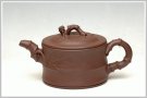 紫砂壶图片：曲峰花货精品 小竹段 - 宜兴紫砂壶网