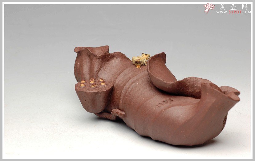 紫砂壶图片：荷塘清趣 - 宜兴紫砂壶网