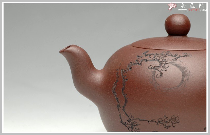 紫砂壶图片：文气十足 一粒珠 - 宜兴紫砂壶网