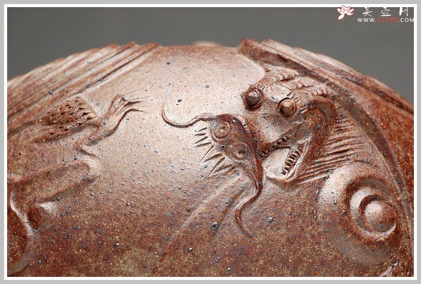 紫砂壶图片：窑变之美 云龙 - 宜兴紫砂壶网