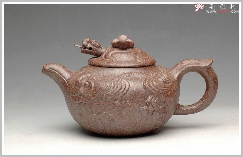 紫砂壶图片：窑变之美 云龙 - 宜兴紫砂壶网
