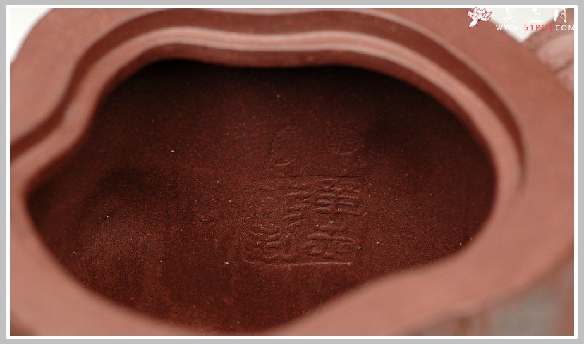 紫砂壶图片：拙壮   全手精品之苔痕松桩 - 宜兴紫砂壶网