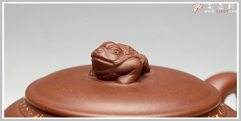 紫砂壶图片：极品老紫泥 道洪风格之金蟾 进宝 - 宜兴紫砂壶网