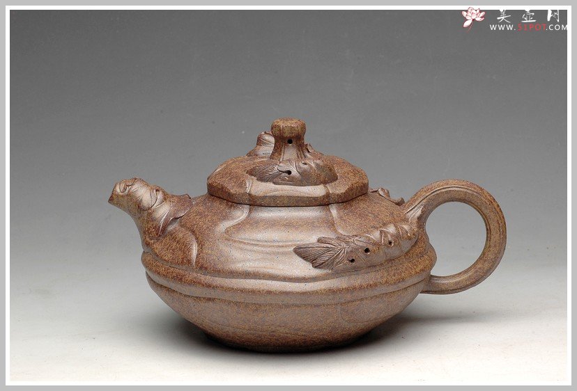 紫砂壶图片：窑变之美 风卷葵 - 宜兴紫砂壶网