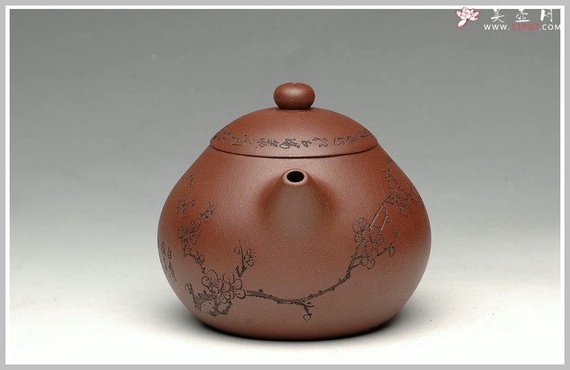 紫砂壶图片：饱满可人小文旦 - 宜兴紫砂壶网