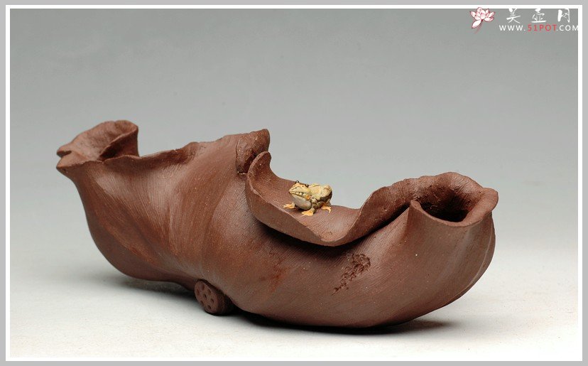 紫砂壶图片：荷塘清趣 - 宜兴紫砂壶网