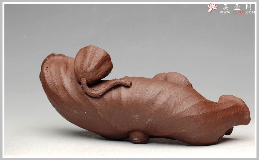 紫砂壶图片：荷塘清趣 - 宜兴紫砂壶网