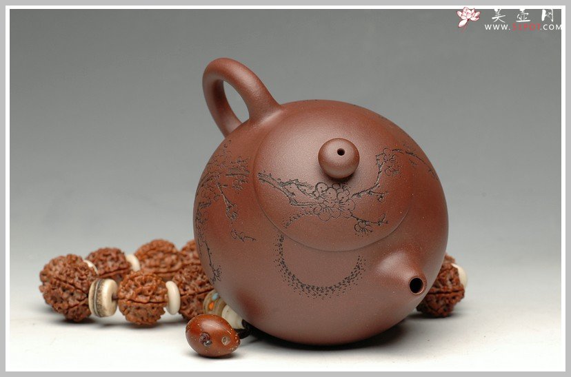 紫砂壶图片：饱满可人小文旦 - 宜兴紫砂壶网