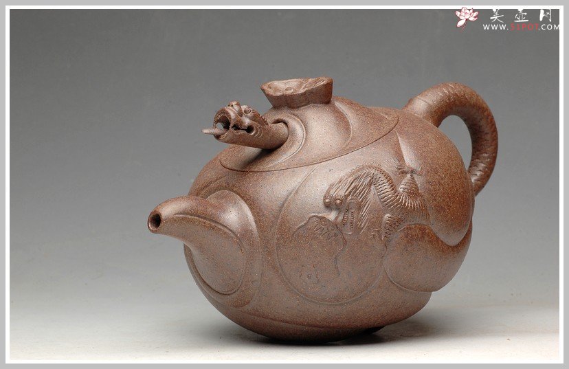 紫砂壶图片：窑变之美 鱼化龙 - 宜兴紫砂壶网