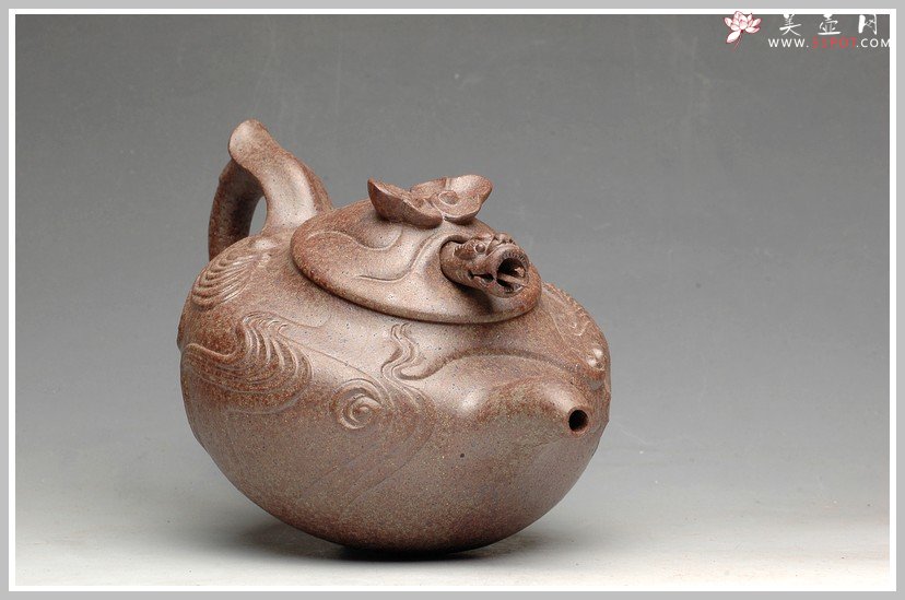 紫砂壶图片：窑变之美 云龙 - 宜兴紫砂壶网