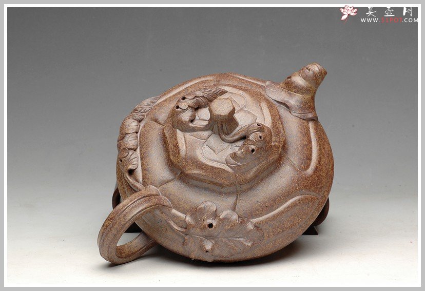 紫砂壶图片：窑变之美 风卷葵 - 宜兴紫砂壶网