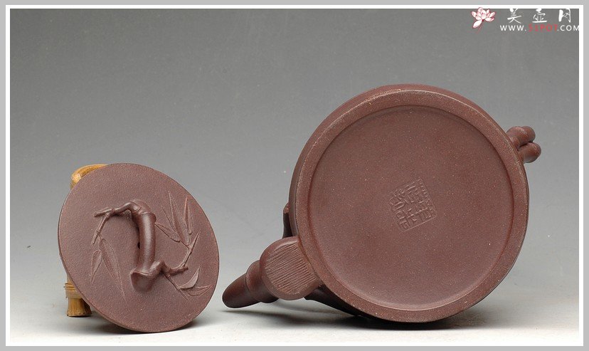 紫砂壶图片：单志萍老师新品 全手竹韵提梁 - 宜兴紫砂壶网