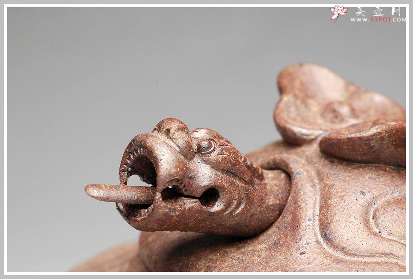 紫砂壶图片：窑变之美 云龙 - 宜兴紫砂壶网