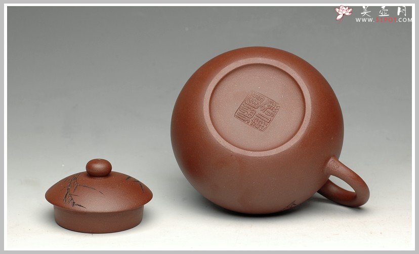 紫砂壶图片：饱满可人小文旦 - 宜兴紫砂壶网