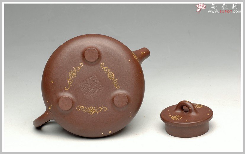 紫砂壶图片：金福 小子冶石瓢 - 宜兴紫砂壶网