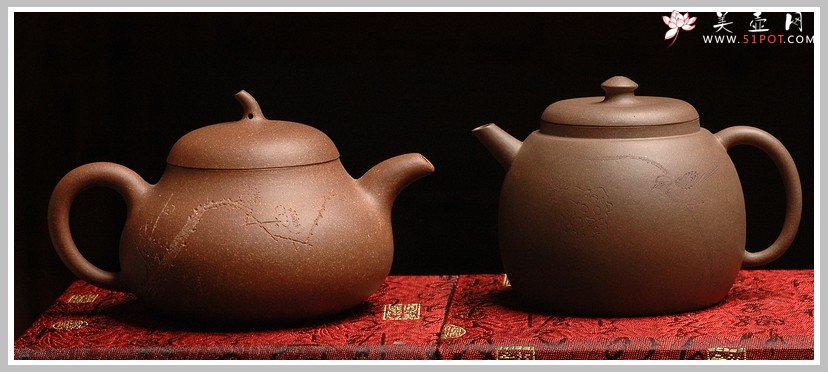 紫砂壶图片：经典之作 风雅俊秀 全手茄段 - 宜兴紫砂壶网