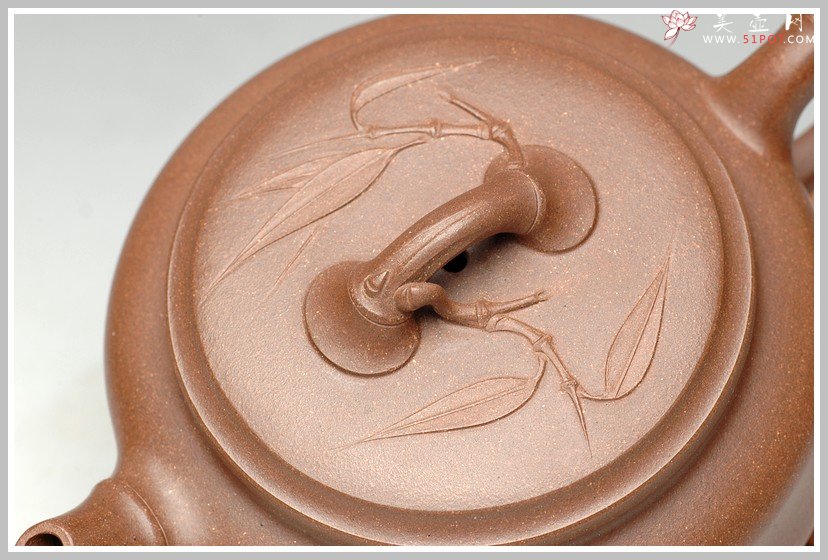 紫砂壶图片：竹风之韵 小雅竹 - 宜兴紫砂壶网