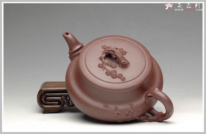 紫砂壶图片：优雅之作 紫泥清香 - 宜兴紫砂壶网