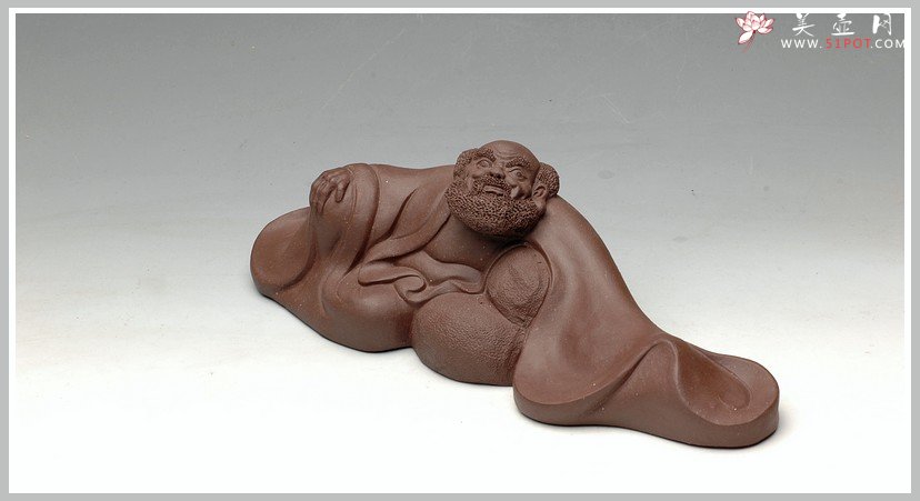 紫砂壶图片：禅意斐然 达摩笔架 - 宜兴紫砂壶网