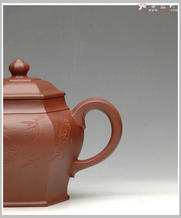 紫砂壶图片：史金妹代表作品 全手六方聚福 - 宜兴紫砂壶网