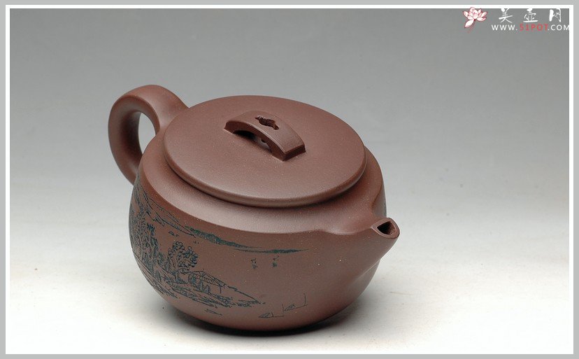 紫砂壶图片：禅茶一味 福壁 - 宜兴紫砂壶网