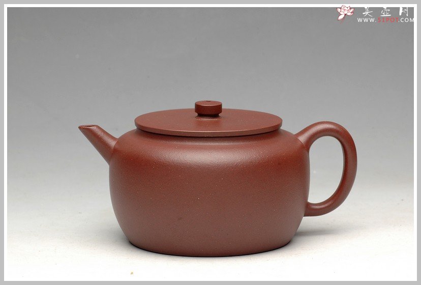 紫砂壶图片：王强爱徒 实力之作 俊秀稳重 平盖莲子 - 宜兴紫砂壶网
