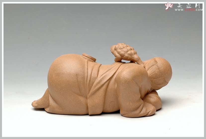 紫砂壶图片：优质段泥漂亮 前途无量 送礼佳品 - 宜兴紫砂壶网