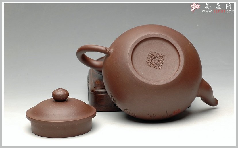 紫砂壶图片：精工 实用莲子 - 宜兴紫砂壶网