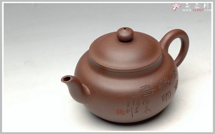 紫砂壶图片：精工 实用莲子 - 宜兴紫砂壶网