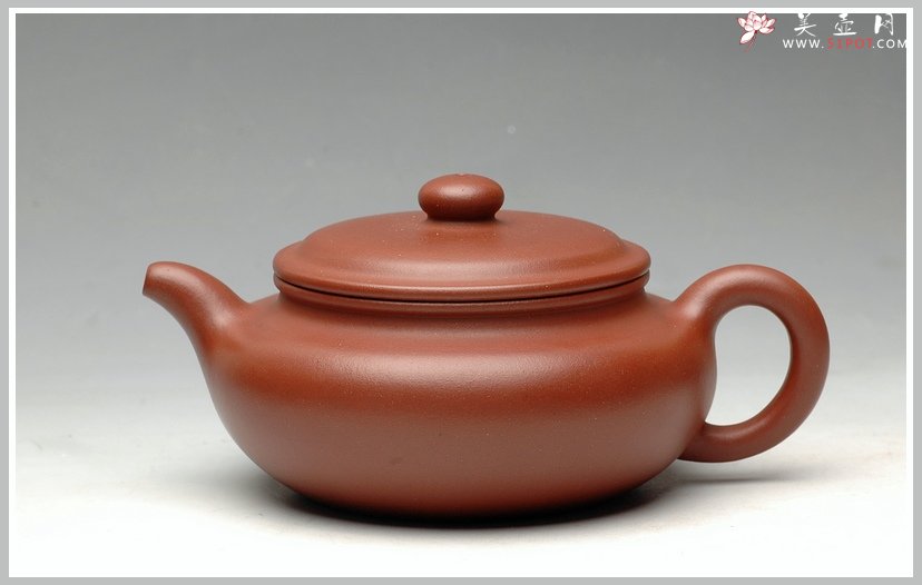紫砂壶图片：温润如玉 追慕大亨 全手扁腹 - 宜兴紫砂壶网