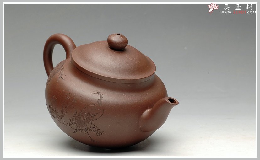 紫砂壶图片：精工 实用莲子 - 宜兴紫砂壶网