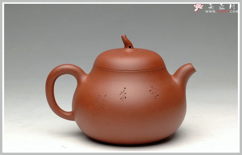 紫砂壶图片：辛卯年力作  枯枝鸟 全手玉成窑石匏 - 宜兴紫砂壶网