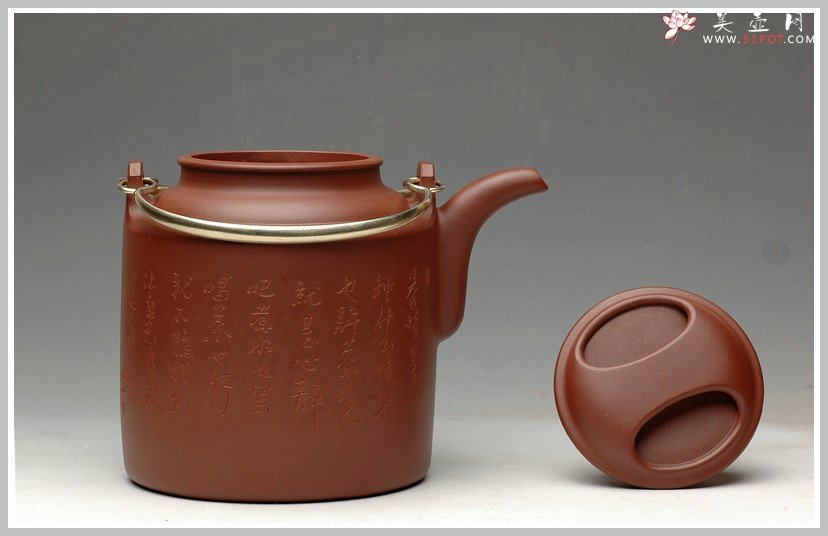 紫砂壶图片：饱满匀称 全手演绎洋桶 - 宜兴紫砂壶网