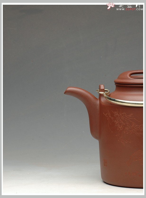 紫砂壶图片：饱满匀称 全手演绎洋桶 - 宜兴紫砂壶网