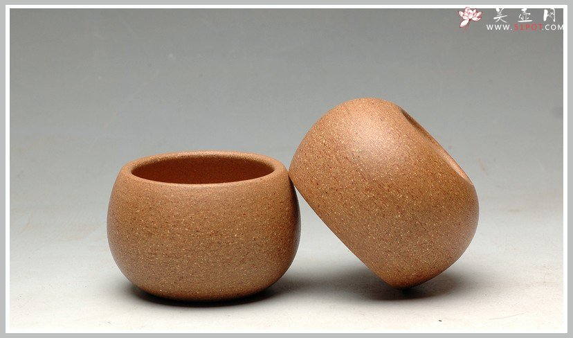 紫砂壶图片：几个优质好料手工杯 红皮龙 段泥 紫泥 朱泥 - 宜兴紫砂壶网