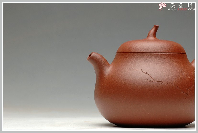 紫砂壶图片：辛卯年力作  枯枝鸟 全手玉成窑石匏 - 宜兴紫砂壶网