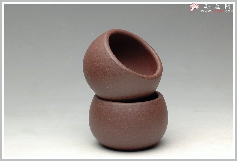 紫砂壶图片：几个优质好料手工杯 红皮龙 段泥 紫泥 朱泥 - 宜兴紫砂壶网