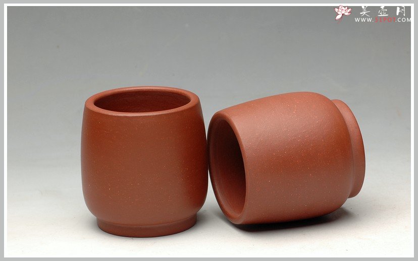 紫砂壶图片：几个优质好料手工杯 红皮龙 段泥 紫泥 朱泥 - 宜兴紫砂壶网