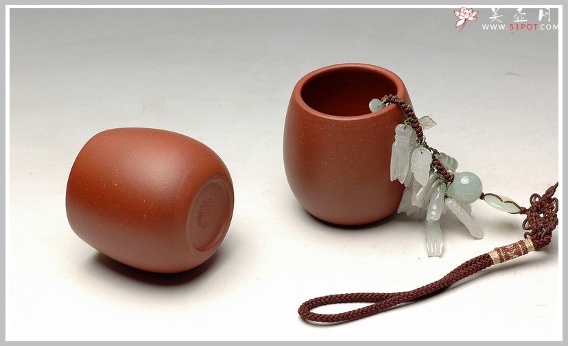 紫砂壶图片：几个优质好料手工杯 红皮龙 段泥 紫泥 朱泥 - 宜兴紫砂壶网