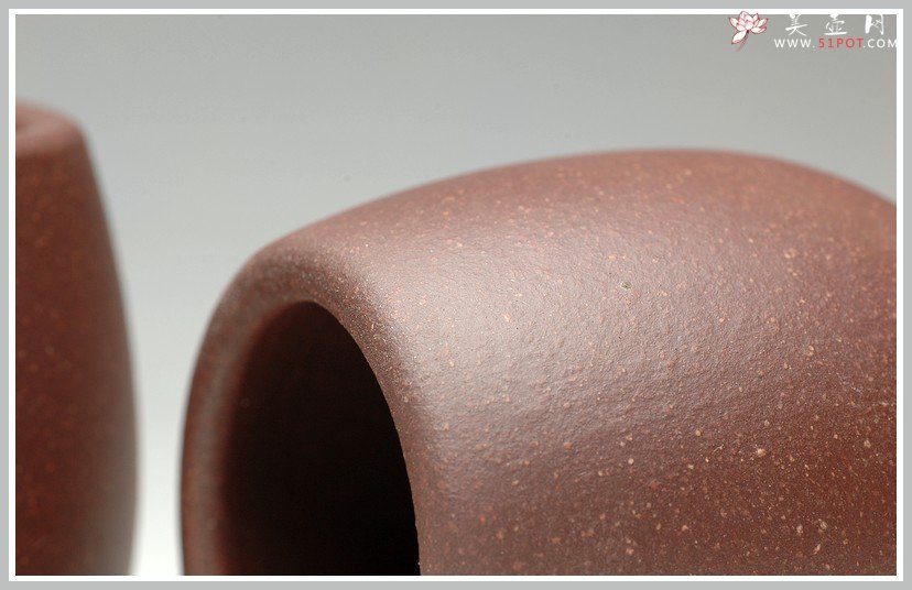 紫砂壶图片：几个优质好料手工杯 红皮龙 段泥 紫泥 朱泥 - 宜兴紫砂壶网