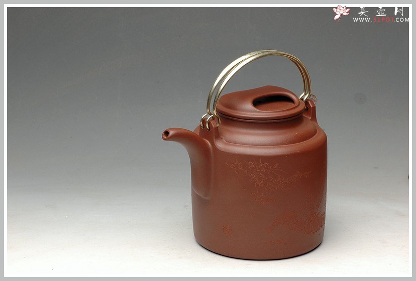 紫砂壶图片：饱满匀称 全手演绎洋桶 - 宜兴紫砂壶网