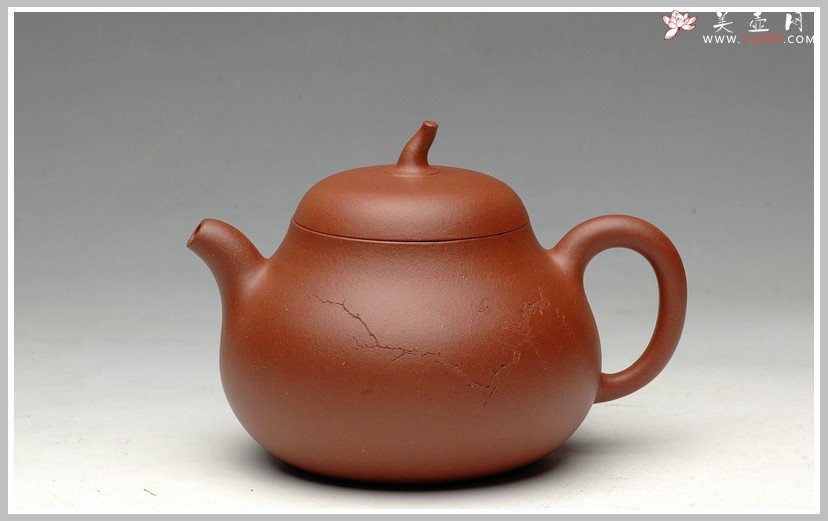 紫砂壶图片：辛卯年力作  枯枝鸟 全手玉成窑石匏 - 宜兴紫砂壶网