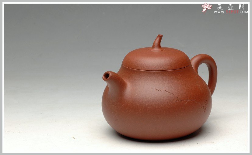 紫砂壶图片：辛卯年力作  枯枝鸟 全手玉成窑石匏 - 宜兴紫砂壶网